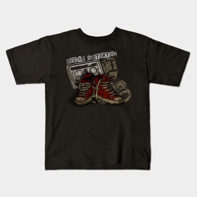 social distortion Kids T-Shirt by matursuwunje